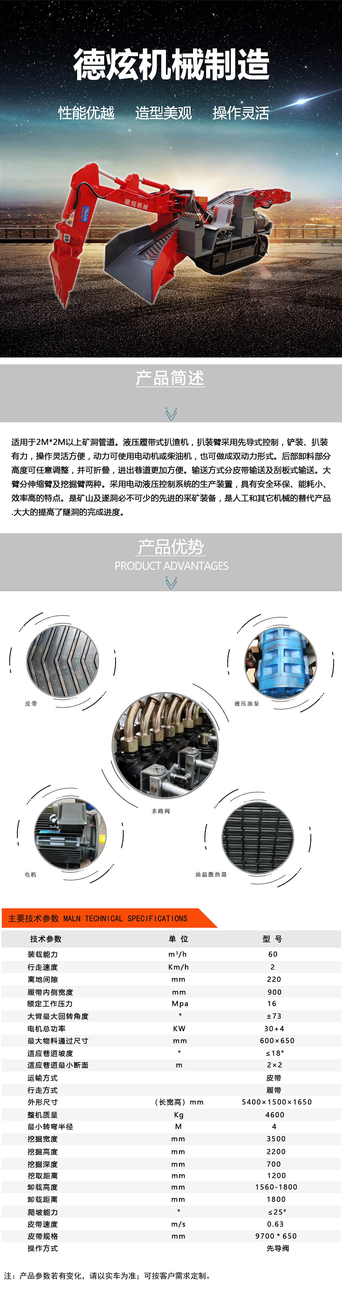 ZWY-60/30折疊型礦用履帶皮帶型挖掘式裝載機